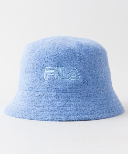FILA(フィラ)の「【FILA/フィラ】フェザーヤーンバケットハット ブランドロゴ刺繍(ハット・レディース・ホワイト/ブラック/ブルー・FREE)」の7枚目の写真