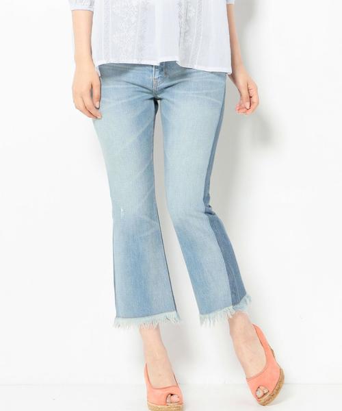 Another Edition（アナザーエディション）の「　デニムフレアリメイクパンツ/AEBC DNM FLR リメイク PT◆（デニムパンツ・レディース・ターコイズブルー・SMALL/MEDIUM）」の11枚目の写真