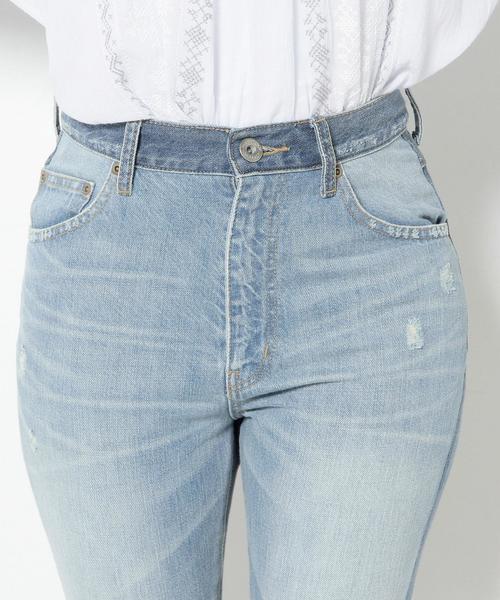 Another Edition（アナザーエディション）の「　デニムフレアリメイクパンツ/AEBC DNM FLR リメイク PT◆（デニムパンツ・レディース・ターコイズブルー・SMALL/MEDIUM）」の5枚目の写真