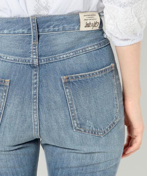 Another Edition（アナザーエディション）の「　デニムフレアリメイクパンツ/AEBC DNM FLR リメイク PT◆（デニムパンツ・レディース・ターコイズブルー・SMALL/MEDIUM）」の7枚目の写真