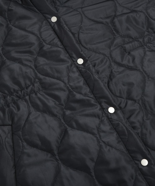 La-gemme(ラジェム)の「キルティングロングコート(ダウンジャケット/コート・レディース・ホワイト/ブラック・フリー)」の4枚目の写真
