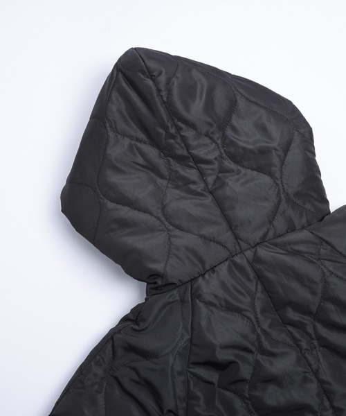 La-gemme(ラジェム)の「キルティングロングコート(ダウンジャケット/コート・レディース・ホワイト/ブラック・フリー)」の7枚目の写真