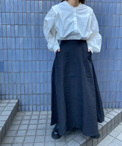 Loco Ocean（ロコオーシャン）の「フレアロング ジャガード スカート（スカート・レディース・ブラック/ホワイト・FREE）」の19枚目の写真