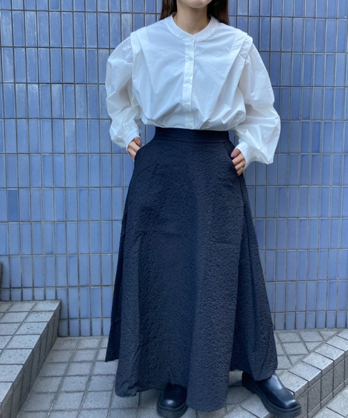 Loco Ocean（ロコオーシャン）の「フレアロング ジャガード スカート（スカート・レディース・ブラック/ホワイト・FREE）」の20枚目の写真