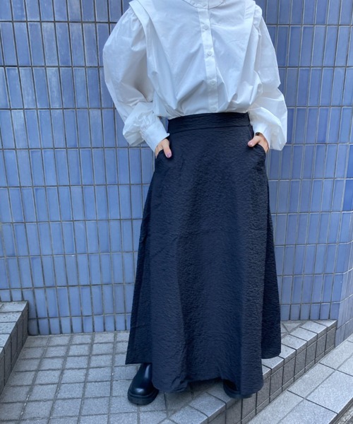 Loco Ocean（ロコオーシャン）の「フレアロング ジャガード スカート（スカート・レディース・ブラック/ホワイト・FREE）」の21枚目の写真