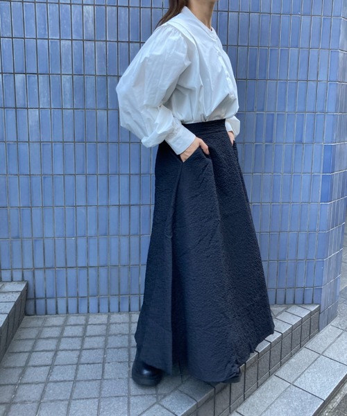 Loco Ocean（ロコオーシャン）の「フレアロング ジャガード スカート（スカート・レディース・ブラック/ホワイト・FREE）」の22枚目の写真