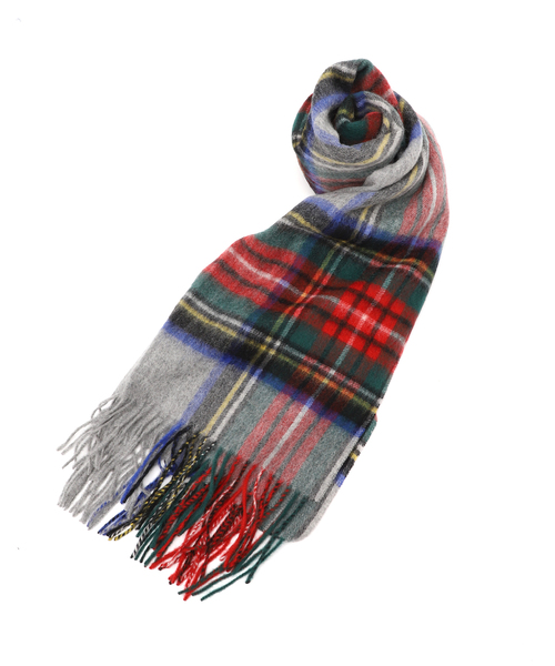 417 EDIFICE（フォーワンセブンエディフィス）の「【TWEEDMILL / ツイードミル】 Lamds Wool チェックマフラー（マフラー・メンズ・チャコールグレー/ブラック/ベージュ/グレー/レッド/サックスブルー/イエロー/ブルー・FREE）」の3枚目の写真