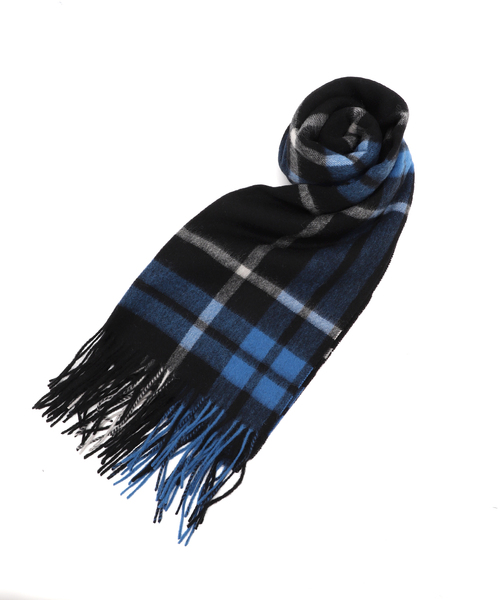 417 EDIFICE（フォーワンセブンエディフィス）の「【TWEEDMILL / ツイードミル】 Lamds Wool チェックマフラー（マフラー・メンズ・チャコールグレー/ブラック/ベージュ/グレー/レッド/サックスブルー/イエロー/ブルー・FREE）」の6枚目の写真