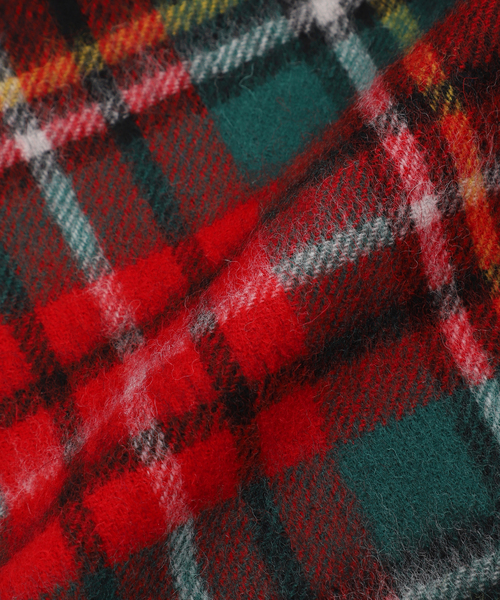 417 EDIFICE（フォーワンセブンエディフィス）の「【TWEEDMILL / ツイードミル】 Lamds Wool チェックマフラー（マフラー・メンズ・チャコールグレー/ブラック/ベージュ/グレー/レッド/サックスブルー/イエロー/ブルー・FREE）」の22枚目の写真