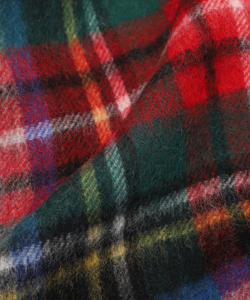 417 EDIFICE（フォーワンセブンエディフィス）の「【TWEEDMILL / ツイードミル】 Lamds Wool チェックマフラー（マフラー・メンズ・チャコールグレー/ブラック/ベージュ/グレー/レッド/サックスブルー/イエロー/ブルー・FREE）」の10枚目の写真