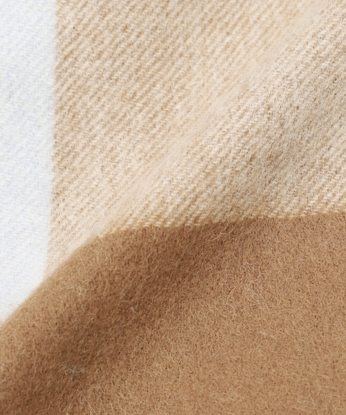 417 EDIFICE（フォーワンセブンエディフィス）の「【TWEEDMILL / ツイードミル】 Lamds Wool チェックマフラー（マフラー・メンズ・チャコールグレー/ブラック/ベージュ/グレー/レッド/サックスブルー/イエロー/ブルー・FREE）」の12枚目の写真