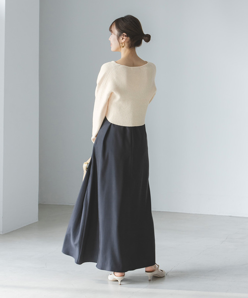 Noble（ノーブル）の「COTTON BOUCLEリブショートカーディガン（カーディガン/ボレロ・レディース・ホワイト/ライトグリーン・FREE）」の17枚目の写真