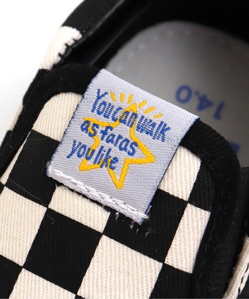 BREEZE（ブリーズ）の「無地・柄　左右迷わない！かかとワッペンスリッポン（スニーカー・キッズ・ブルー/チェック/ラベンダー/グリーン・14/15 /16/17/18/19）」の20枚目の写真