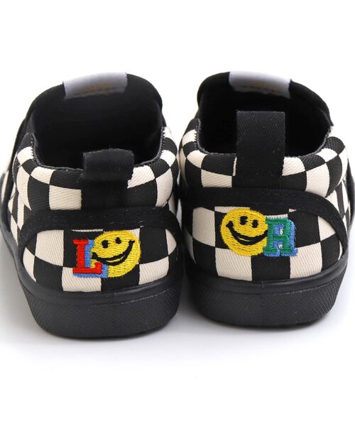 BREEZE（ブリーズ）の「無地・柄　左右迷わない！かかとワッペンスリッポン（スニーカー・キッズ・ブルー/チェック/ラベンダー/グリーン・14/15 /16/17/18/19）」の9枚目の写真