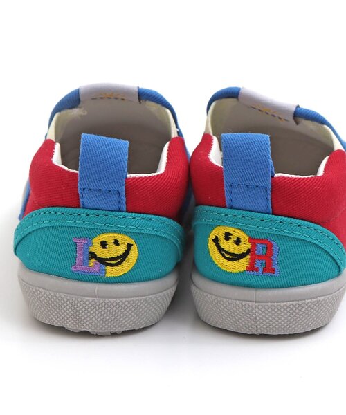 BREEZE（ブリーズ）の「無地・柄　左右迷わない！かかとワッペンスリッポン（スニーカー・キッズ・ブルー/チェック/ラベンダー/グリーン・14/15 /16/17/18/19）」の15枚目の写真