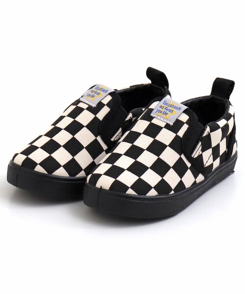 BREEZE（ブリーズ）の「無地・柄　左右迷わない！かかとワッペンスリッポン（スニーカー・キッズ・ブルー/チェック/ラベンダー/グリーン・14/15 /16/17/18/19）」の10枚目の写真