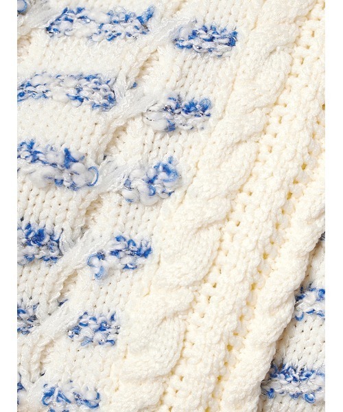 FURFUR（ファーファー）の「ツイードニットジャケット（ノーカラージャケット・レディース・ブルー/ピンク/ブラック・FREE）」の15枚目の写真