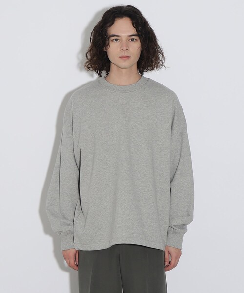tk.TAKEO KIKUCHI（ティーケータケオキクチ）の「◆ドロストスウェットプルオーバー（スウェット・メンズ・グレー系4/ブラック/ホワイト・02/03）」の5枚目の写真