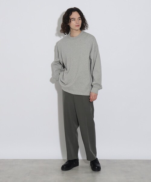 tk.TAKEO KIKUCHI（ティーケータケオキクチ）の「◆ドロストスウェットプルオーバー（スウェット・メンズ・グレー系4/ブラック/ホワイト・02/03）」の22枚目の写真