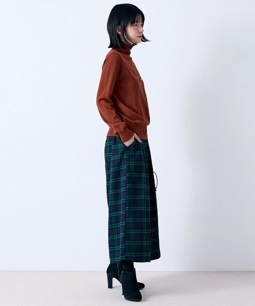 Sunny clouds（サニークラウズ）の「サニークラウズ　重宝ニットタートル〈レディース〉（ニット/セーター・レディース・ブルー/ブラック/オフホワイト/テラコッタ・M/LL/L/3L/MP）」の7枚目の写真