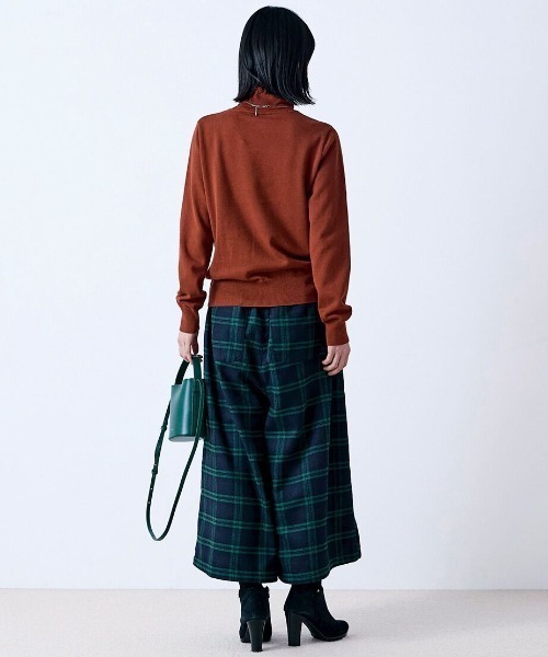 Sunny clouds（サニークラウズ）の「サニークラウズ　重宝ニットタートル〈レディース〉（ニット/セーター・レディース・ブルー/ブラック/オフホワイト/テラコッタ・M/LL/L/3L/MP）」の6枚目の写真