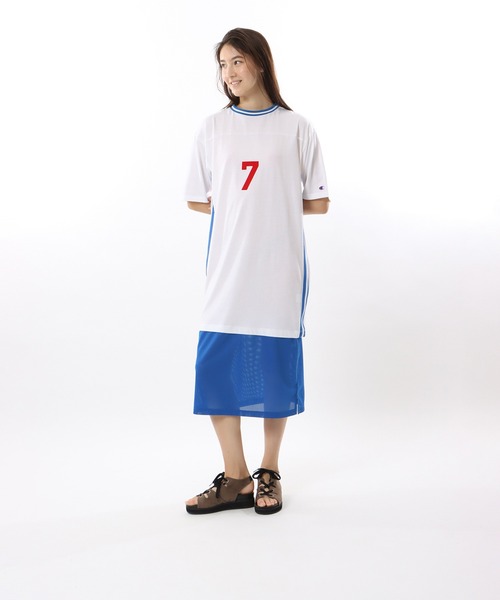 Champion(チャンピオン)の「【Champion/チャンピオン】レディース ワンピース(ワンピース・レディース・ダークグリーン/ホワイト/ブラック・LARGE/MEDIUM)」の2枚目の写真
