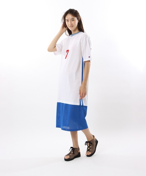 Champion(チャンピオン)の「【Champion/チャンピオン】レディース ワンピース(ワンピース・レディース・ダークグリーン/ホワイト/ブラック・LARGE/MEDIUM)」の8枚目の写真