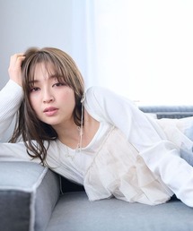 mysty woman | 肩リボンチュールキャミ　 106916(シャツ/ブラウス)