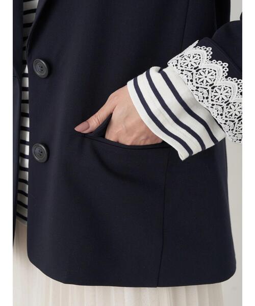 earth music&ecology(アースミュージックアンドエコロジー)の「シングルテーラードジャケット(テーラードジャケット・レディース・ベージュ/ネイビー・L/M)」の22枚目の写真