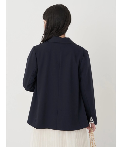earth music&ecology(アースミュージックアンドエコロジー)の「シングルテーラードジャケット(テーラードジャケット・レディース・ベージュ/ネイビー・L/M)」の7枚目の写真