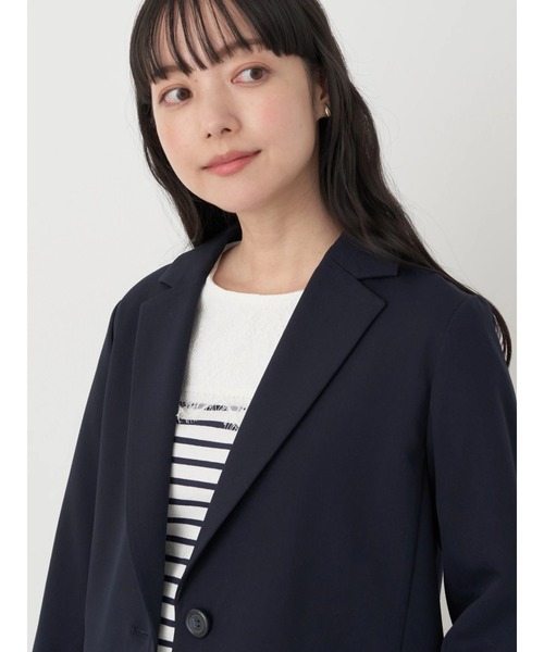 earth music&ecology(アースミュージックアンドエコロジー)の「シングルテーラードジャケット(テーラードジャケット・レディース・ベージュ/ネイビー・L/M)」の15枚目の写真