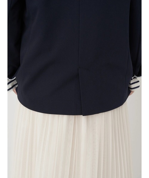 earth music&ecology(アースミュージックアンドエコロジー)の「シングルテーラードジャケット(テーラードジャケット・レディース・ベージュ/ネイビー・L/M)」の19枚目の写真