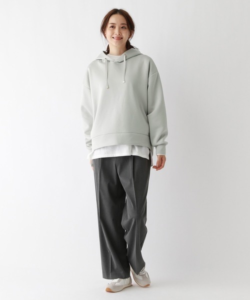 GLOBAL WORK（グローバルワーク）の「ライトクッションパーカープルオーバー/975606（パーカー・レディース・アイボリー/グレイッシュベージュ/ミント/ラベンダー・MEDIUM/LARGE）」の10枚目の写真