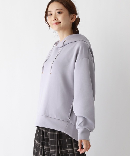 GLOBAL WORK（グローバルワーク）の「ライトクッションパーカープルオーバー/975606（パーカー・レディース・アイボリー/グレイッシュベージュ/ミント/ラベンダー・MEDIUM/LARGE）」の11枚目の写真