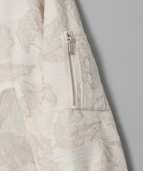 MAISON SPECIAL ホワイト MA-1ジャケット Italian Dead Stock Fabric】Prime-Over MA-1