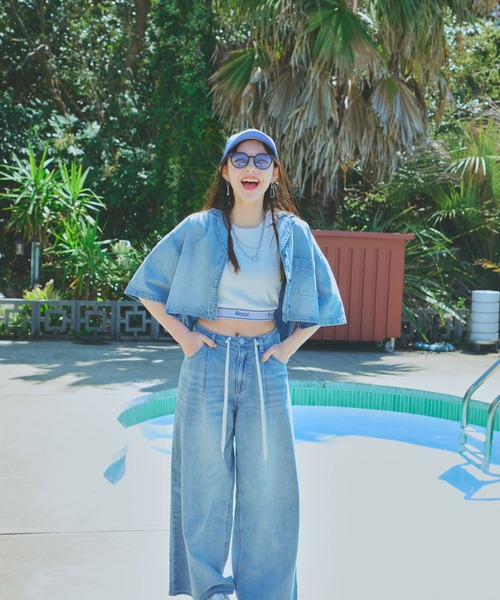 repipi armario（レピピ アルマリオ）の「スソロゴショートタンクトップ（タンクトップ・キッズ・ホワイト/ブラック/グレー/その他・SMALL/LARGE/MEDIUM）」の20枚目の写真