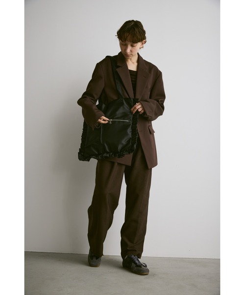 MARNO アイボリー サテン ハンドバッグ Select Shop ノットハンドルバッグ アイボリー｜結婚式