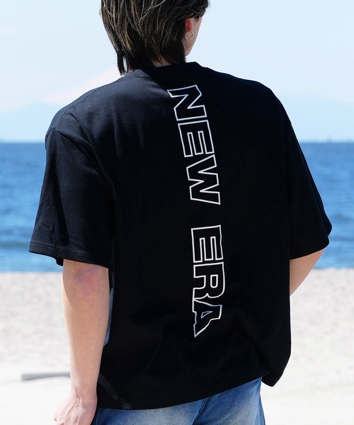 NEW ERA(ニューエラ)の「【ムラサキスポーツ限定】NEW ERA/ニューエラ 半袖Tシャツ オーバーサイズ バックプリント 吸汗速乾 14334731/14334732/14334733/14334734(Tシャツ/カットソー・メンズ・ブラック系その他/ホワイト系その他2/ブラック系その他2/ホワイト系その他・M/L/XL/2XL)」の3枚目の写真