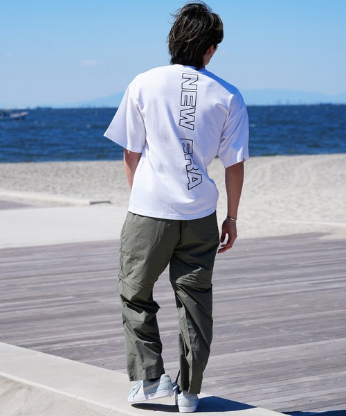 NEW ERA(ニューエラ)の「【ムラサキスポーツ限定】NEW ERA/ニューエラ 半袖Tシャツ オーバーサイズ バックプリント 吸汗速乾 14334731/14334732/14334733/14334734(Tシャツ/カットソー・メンズ・ブラック系その他/ホワイト系その他2/ブラック系その他2/ホワイト系その他・M/L/XL/2XL)」の10枚目の写真