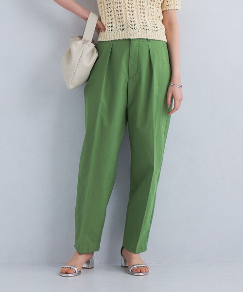 green label relaxing（グリーンレーベルリラクシング）の「［size SHORTあり］カーヴィ パンツ（その他パンツ・レディース・ケリー/ブラック/その他1・SHORT/34/36/38/40）」の2枚目の写真