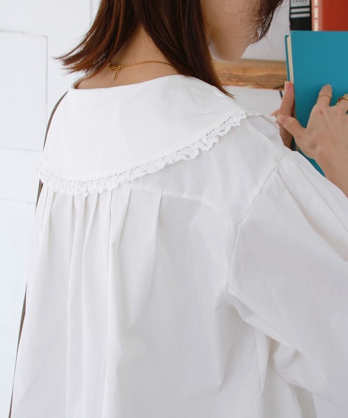 Crisp（クリスプ）の「【ZOZO限定】丸衿オーバーチュニック（シャツ/ブラウス・レディース・ホワイト・FREE）」の16枚目の写真