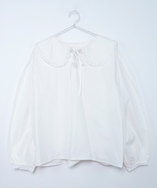 Crisp（クリスプ）の「【ZOZO限定】丸衿オーバーチュニック（シャツ/ブラウス・レディース・ホワイト・FREE）」の12枚目の写真