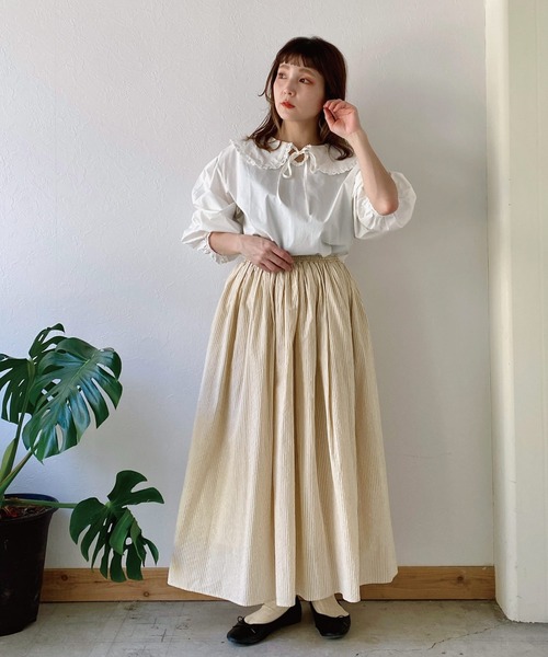 Crisp（クリスプ）の「【ZOZO限定】丸衿オーバーチュニック（シャツ/ブラウス・レディース・ホワイト・FREE）」の17枚目の写真