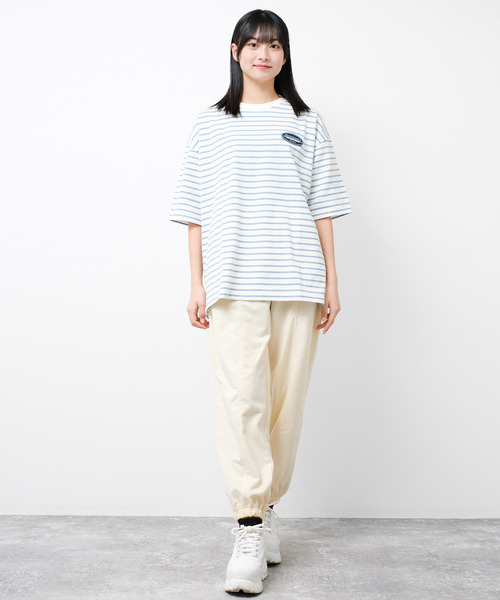 【新品】lucruca ルクルカ センソユニコ パンツ ワイド スウェット生地 155cm]ピグメントスウェットジョガーパンツ | レディース