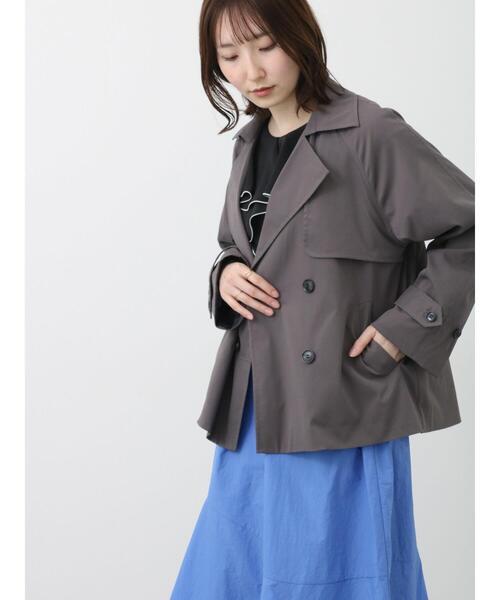 Te chichi♡フード取り外し可能な綺麗めショートコート アンゴラウール Aラインショートコート（01-15WI03-204）｜K.T