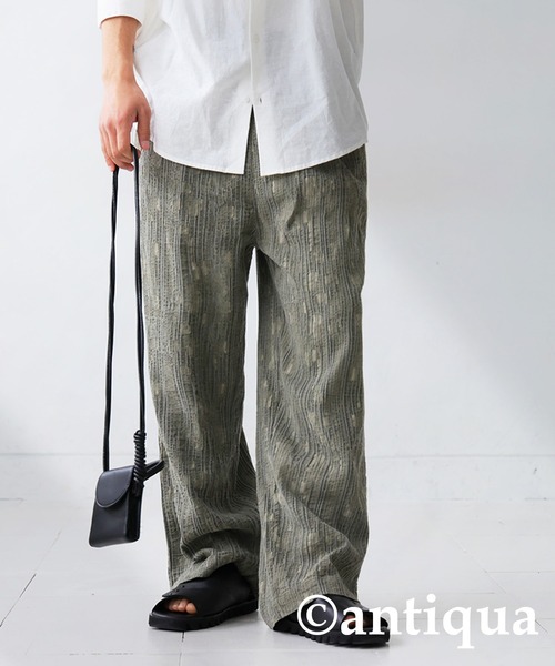 antiqua ワイドストレートパンツ パンツ メンズ ボトムス 送料