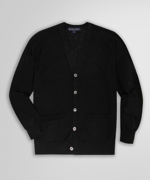 美品　ブルックスブラザーズイタリアンヤーン　リネンカーディガン　麻　ネイビー 美品 ブルックスブラザーズイタリアンヤーン リネンカーディガン