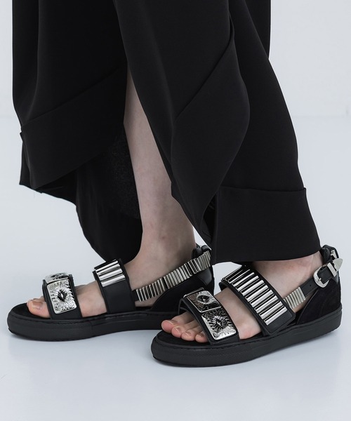 TOGA（トーガ）の「【TOGA PULLA/トーガプルラ】AJ664/メタルスニーカーサンダル（サンダル・レディース・ブラック・38/37/36）」の7枚目の写真