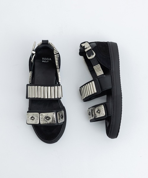 TOGA（トーガ）の「【TOGA PULLA/トーガプルラ】AJ664/メタルスニーカーサンダル（サンダル・レディース・ブラック・38/37/36）」の9枚目の写真
