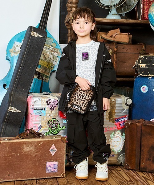 X-girl Stages(エックスガールステージス)の「防汚加工カーゴパンツ(カーゴパンツ・キッズ・ブラック/アイボリー/ピンク・90cm/100cm/110cm/120cm/130cm/140cm)」の9枚目の写真